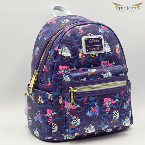 Loungefly Disney Aladdin Genie Outfits Mini Backpack Loungefly Disney Aladdin Genie Outfits Mini Backpack New